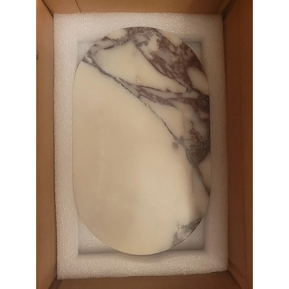 Marble Mix Design Serving Vanity Tray 10 Oval‎